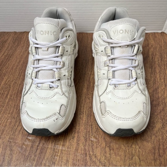 Vionic 23walk White Leather Walking Athletic Shoes Size 9 - Picture 5 of 17
